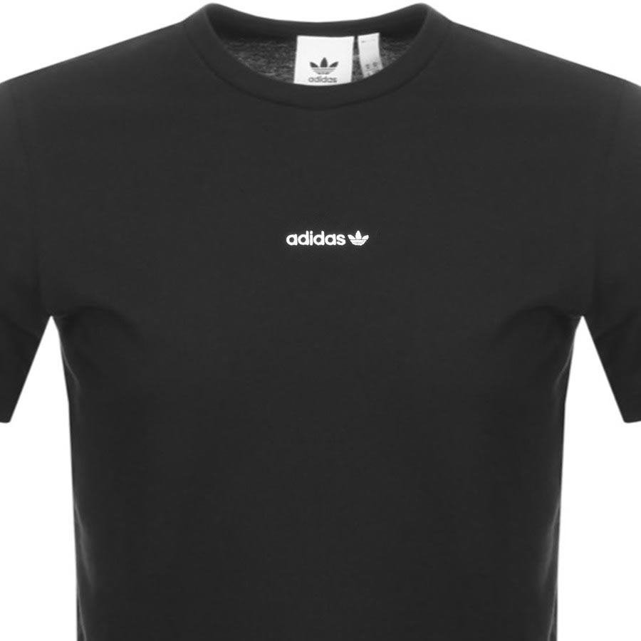 Alternative Image for Productadidas Originals Linear Repeat T Shirt Black2